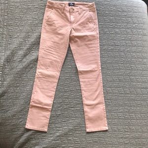 Skinny soft pink pants from AE